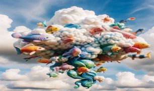 Gökyüzündeki Renkli Balıklar Masalı