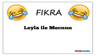 Leyla ile Mecnun Fıkrası
