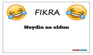 Neydin ne oldun Fıkrası